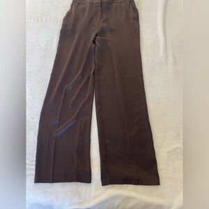 Rachel Zoe Chocolate Satin Trousers